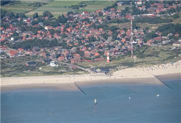 Der Strand der ostfriesischen Insel Borkum.