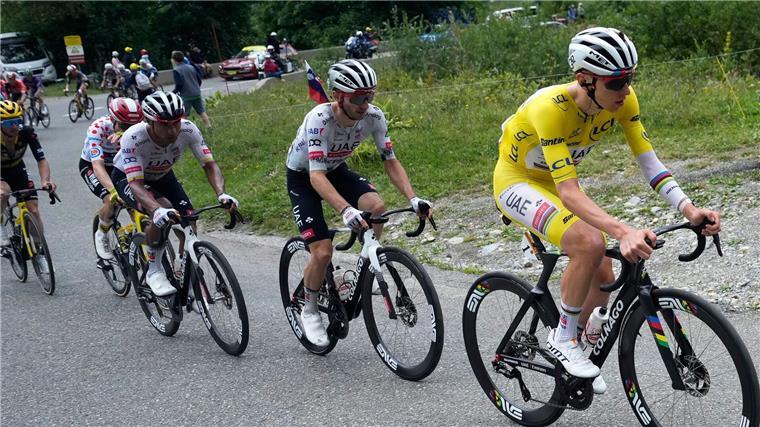  Tadej Pogacar hat seinen vierten Tour-Triumph vor Augen.