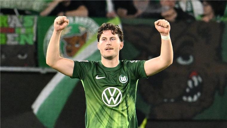  Wolfsburgs Jonas Wind traf im Vorbereitungsturnier in Zwickau gegen Dynamo Dresden.