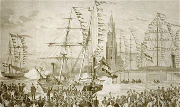 15. Juni 1869: Der Dampfer &quot;Germania&quot; - unter Kapiän Koldewey- und der...
