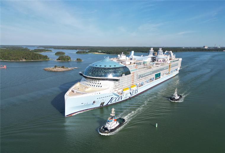 Dieser 365-Meter-Gigant ist das größte Kreuzfahrtschiff der Welt 365 Meter lang, Platz für bis zu 7600 Passagiere - die «Icon of the Seas» ist das größte Kreuzfahrtschiff der Welt.