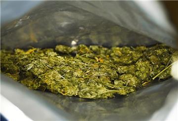  Marihuana in einer Tüte