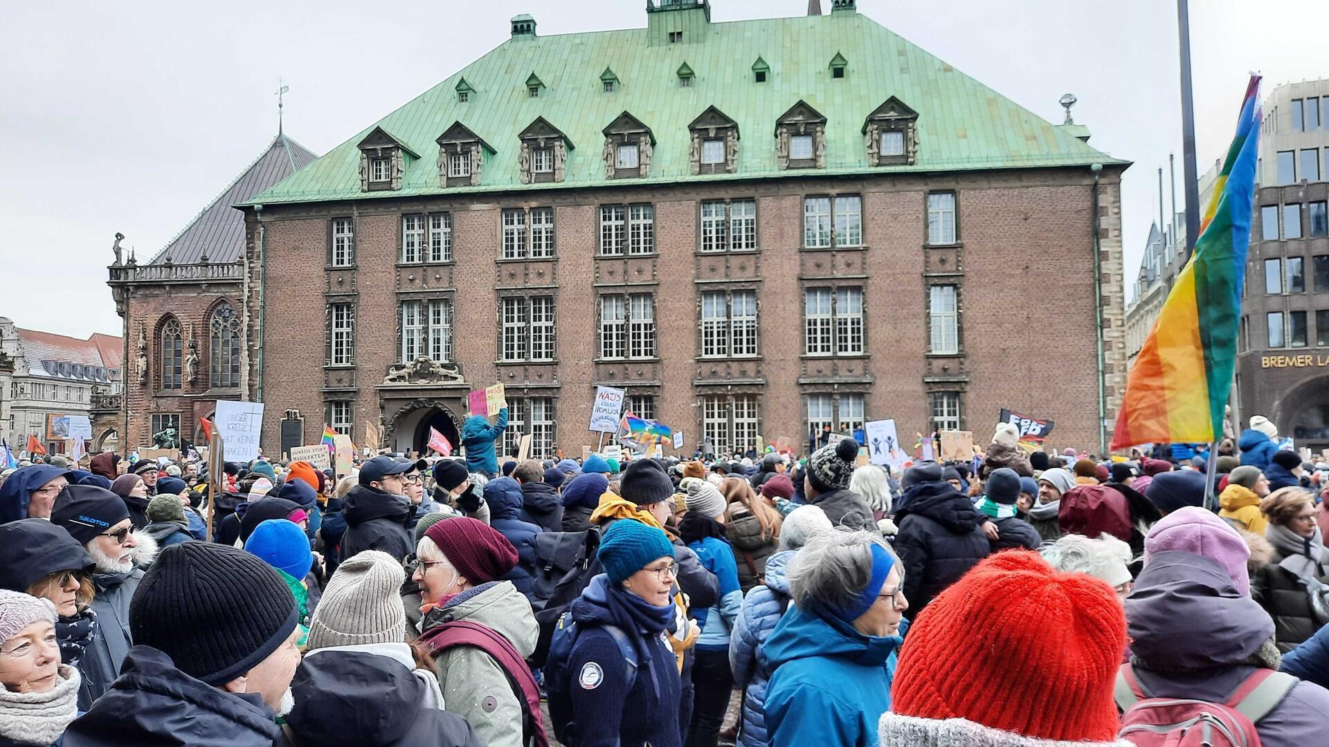 40.000 Menschen demonstrierten in Bremen.