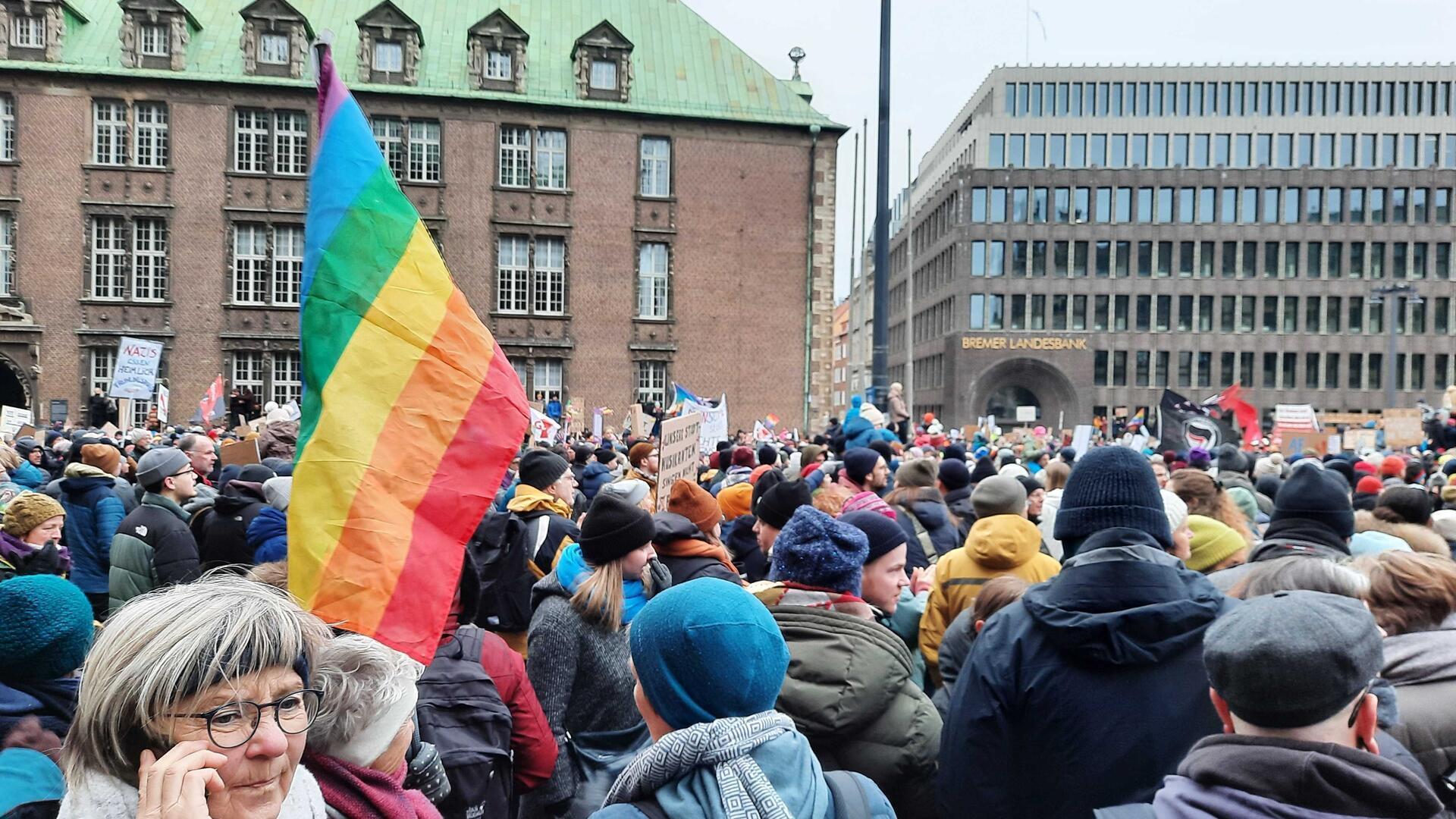 40.000 Menschen demonstrierten in Bremen.