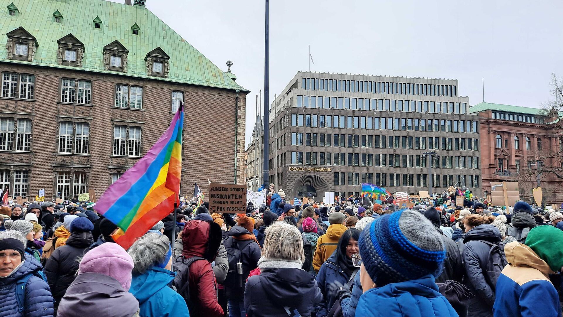 40.000 Menschen demonstrierten in Bremen.