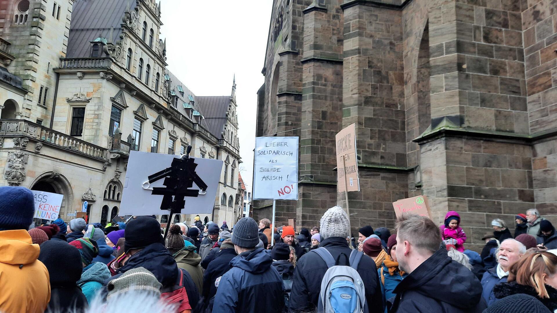 40.000 Menschen demonstrierten in Bremen.