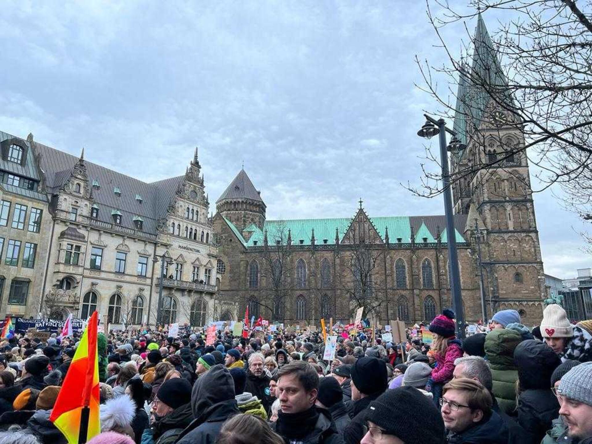 40.000 Menschen demonstrierten in Bremen.
