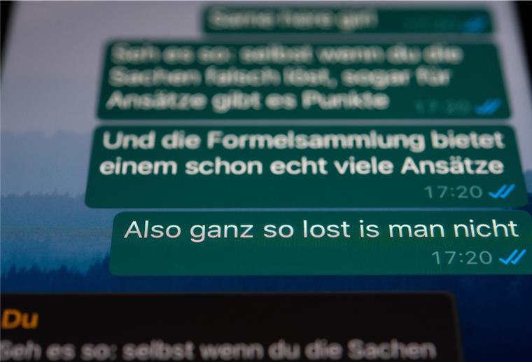 Ein WhatsApp-Chatverlauf, in dem das Wort "Lost" vorkommt. 