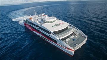 680 Passagiere haben auf dem neuen Katamaran Platz. Ab Samstag fährt er über Cuxhaven nach Helgoland.