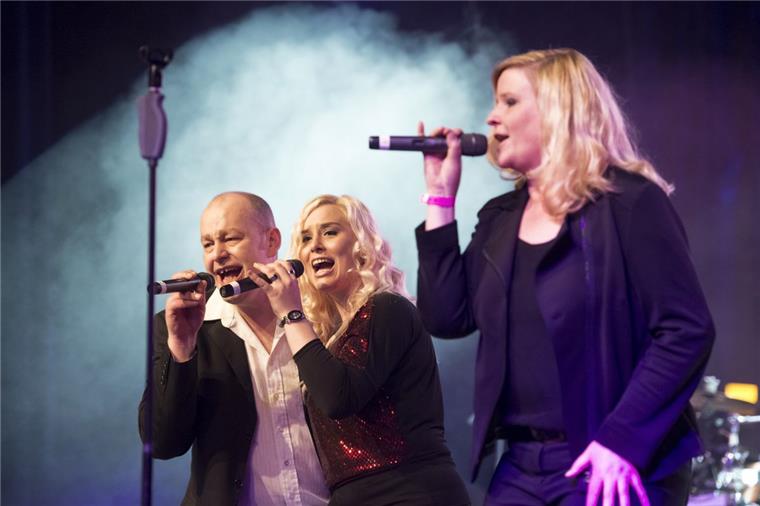 Die „Groove Circle“-Stimmen Ralf Masorat, Sharon Wynne und Esther Gehrke.