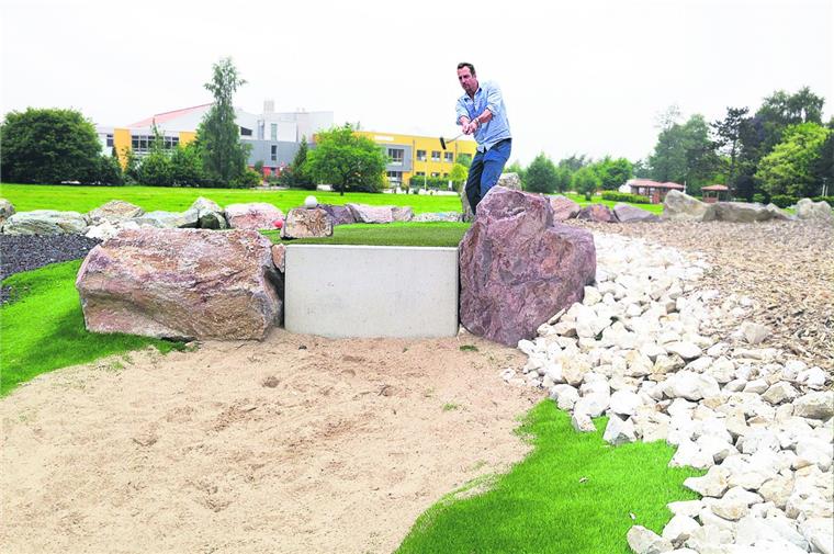 Geile Neuerungen in Geestland: Abenteuer-Golf und Hausboote in Beers Abenteuer-Golf im Kurpark von Bad Berderkesa: So könnte es mal aussehen. Das neue Angebot soll ab 2018 realisiert werden.