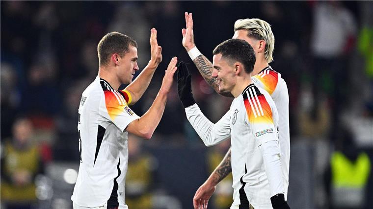 Kimmich wächst als Kapitän: Entpuppung eines Anführers Abklatschen und Jubeln. Das konnte Kimmich in der Nationalmannschaft zuletzt ganz oft.
