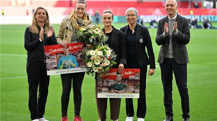 Ex-DFB-Stars Schult und Magull verabschiedet Abschied für die ehemaligen deutschen Nationalspielerinnen Almuth Schult und Lina Magull.