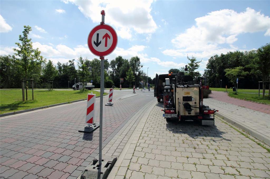 Achtung, Autofahrer: Die Bauarbeiten sind mit kleineren Einschränkungen verbunde...
