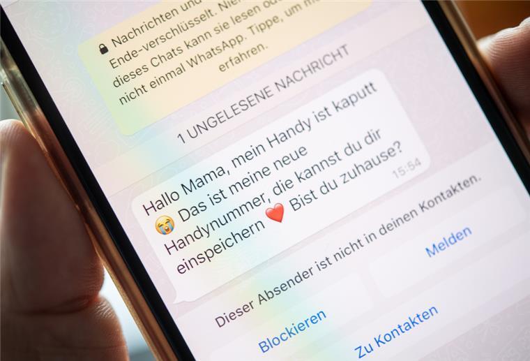 Bremerhaven: Betrug mit Schockanrufen - Polizei gibt Tipps Achtung Falle: Diese Nachricht ist bestimmt von keinem Kind, sondern ein waschechter Betrug per Whatsapp. Als nächstes kommt dann meist eine Geldforderung.