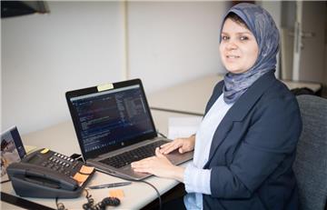 Ägypterin Marwa Baloza forscht am Alfred-Wegener-Institut für Polar- und Meeresforschung in Bremerhaven.