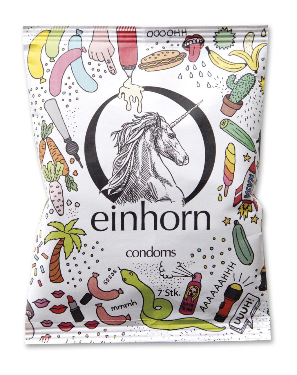 Ähnlich wie die Amorelie-Gründer haben auch die Einhorn-Macher den Anspruch, ihr Produkt aus einer schambehafteten Nische zu holen. &quot;In den Supermarktregalen stehen die Kondome meist irgendwo zwischen Tampons, Waschmittel und Klopapier&quot;, sagt Gründer Philip Siefer. &quot;Dabei soll Sex doch etwas sein, was nicht schmuddelig ist.&quot; Die klassischen Kondome steckten außerdem in Verpackungen, die Zigarettenschachteln ähneln. Einhorn verkauft seine Kondome daher in kleinen Tüten mit lustigem Design, etwa aufgedruckten Pommes.