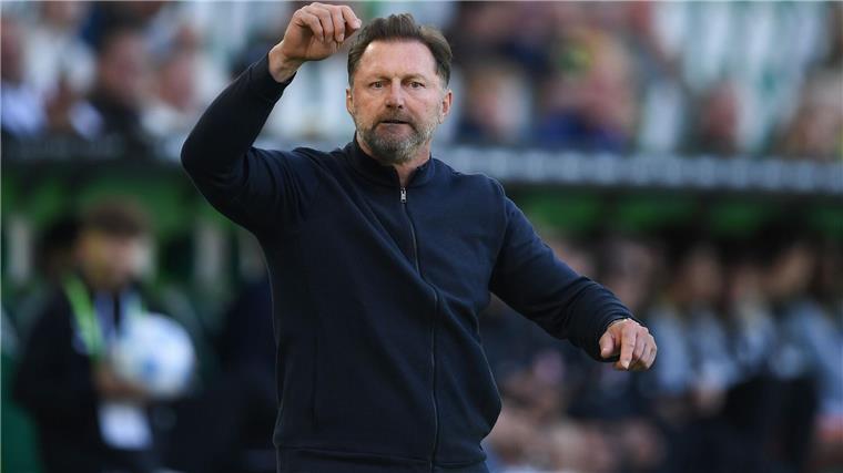 Ärgert sich über den Schiedsrichter: Wolfsburgs Trainer Ralph Hasenhüttl.
