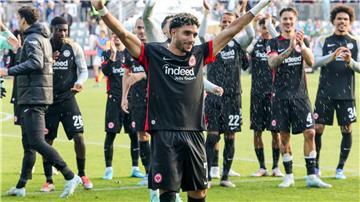 Aktuell der erfolgreichste Stürmer der Bundesliga: Omar Marmoush von Eintracht Frankfurt schoss beim 4:2 in Kiel seine Saisontore fünf und sechs.
