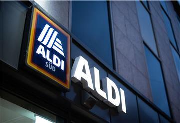 Das Logo einer Aldi-Süd-Filiale