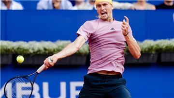 Alexander Zverev in seinem Match gegen Zhang Zhizhen.
