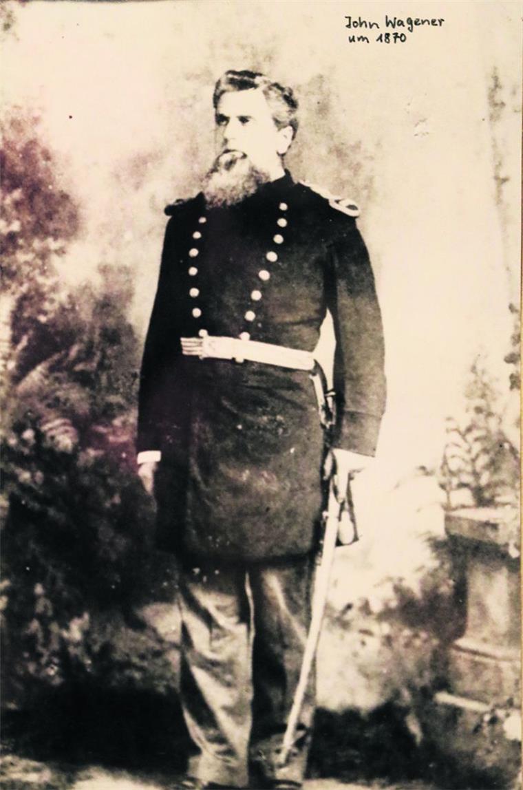 Cuxland-Karrieren: Sieverner John A. Wagener gründet Stadt in den Vereinigten Staaten Als Brigadegeneral kämpfte John A. Wagener dereinst im Amerikanischen Bürgerkrieg. Archivfoto privat