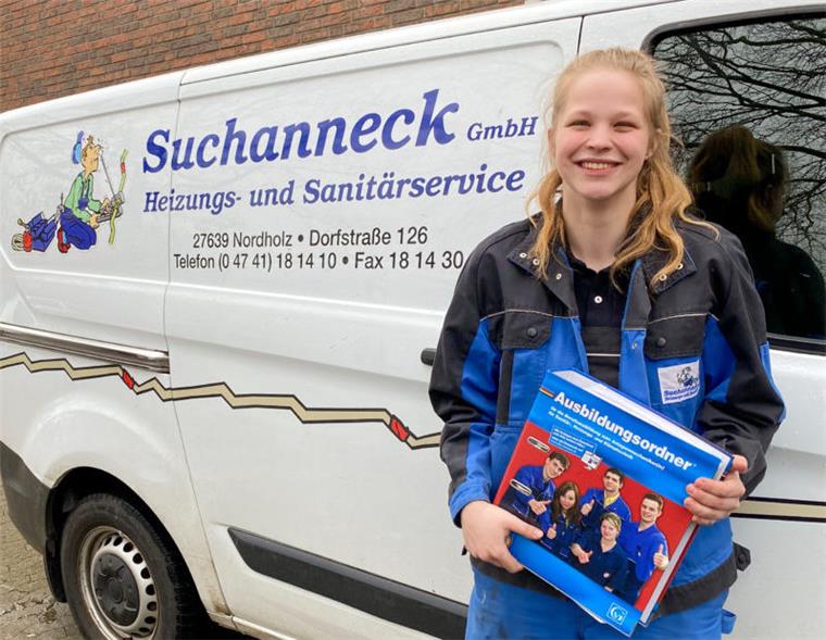 Nordholzerin beste Gesellin der Anlagenmechaniker Als einzige weibliche Auszubildende hat Mascha Luhn (20) aus Nordholz die Gesellenprüfung zur Anlagenmechanikerin mit Bestnote abgeschlossen.