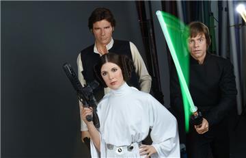 Als Wachsfigur ist die verstorbene Carrie Fisher als Prinzessin Leia zu sehen. Eine digitale Wiederauferstehung in den kommenden Star-Wars-Filmen soll es nicht geben. 