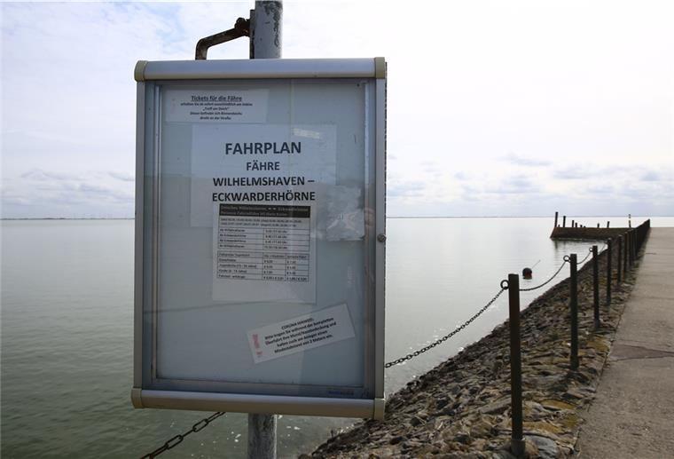 Fähranleger Eckwarderhörne: Entscheidung steht an Alter Fähranleger in Eckwarderhörne: Hier soll ein neuer barrierefreier und tideunabhängiger Anleger entstehen.