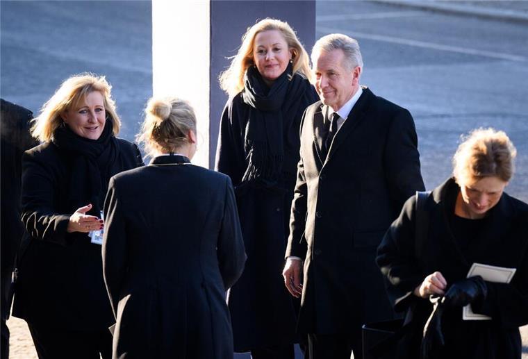 Am 18. Februar dieses Jahres besuchten Bettina und Christian Wulff gemeinsam den Trauergottesdienst für den verstorbenen früheren Bundespräsidenten Horst Köhler. (Archivbild)