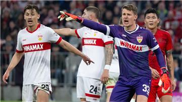 Am Dienstag sind Alexander Nübel (2. v. r.) und der VfB Stuttgart bei Juventus Turin zu Gast.
