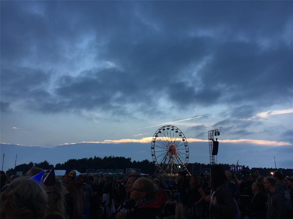 Am Samstagabend zeigte sich der Wettergott gnädig. Erst in der Nacht zu Sonntag ...