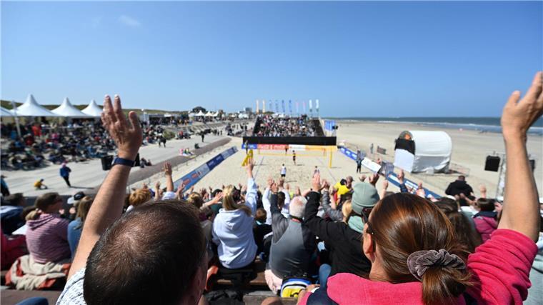 White Sands Festival mit Beats und Beachvolleyball beginnt Am Strand der Insel wird während des White Sands Festivals wieder ein Center Court für die Beachvolleyball-Turniere aufgebaut. (Archivbild)
