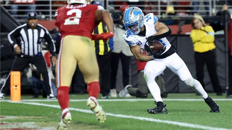 Detroit Lions gelingt Revanche in San Francisco Amon-Ra St. Brown fing in San Francisco seinen zwölften Touchdown-Pass der Saison.