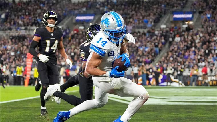 Amon-Ra St. Brown fing seinen vierten Touchdown der Saison.