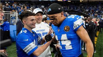 Amon-Ra St. Brown hat mit den Lions derzeit viel Spaß.