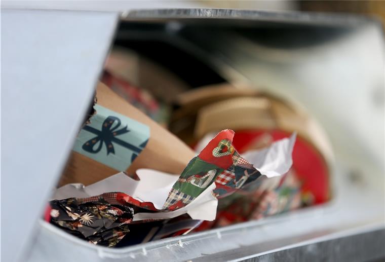 Alle Jahre wieder eine Abfallorgie? An den Weihnachtstagen wird besonders viel Müll produziert.
