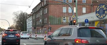 An der Georgstraße finden Abrissarbeiten statt.