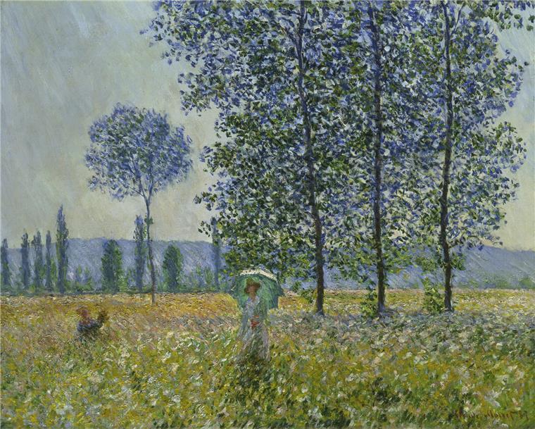 Ausstellung in Bremen feiert den früheren Kunsthallen-Direktor Gustav Pauli An der luftigen Augenblicksmalerei - wie hier Monets „Felder im Frühling“ - können sich die Besucher in Bremen erfreuen.