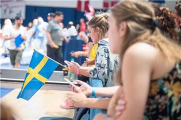 Anfeuerung aus Schweden. Hip-Hop-Europameisterschaften in der Stadthalle Bremerh...