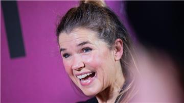 Anke Engelke, Schauspielerin, bei einer Filmpremiere.