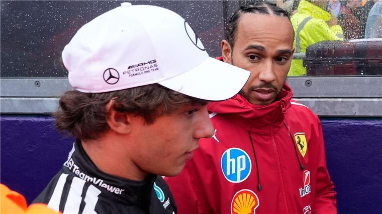 Flitterwochen vorbei: Hamiltons Ferrari-Erwachen Antonelli arbeitet nun mit Hamitons ehemaligem Renningenieur.