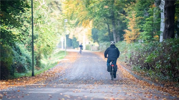 21 Auto-Parkplätze weichen für die erste Fahrradstraße Blick auf die Radstraße