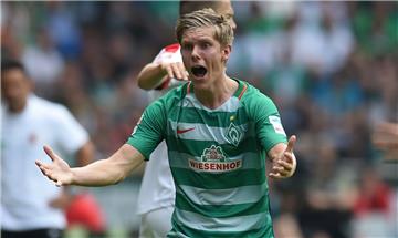 Aron Johannsson (Werder Bremen) konnte endlich wieder ein Spiel bestreiten.