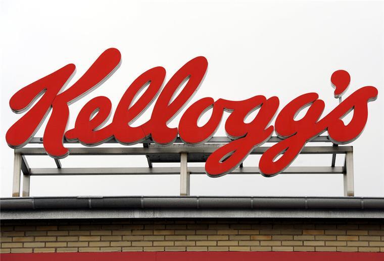 Warum Kellogg‘s aus den Regalen vieler Supermärkte verschwinden Die Aufnahme vom 16.10.2013 zeigt eines der Logos an dem Werk der Kellogg's Deutschland GmbH in Bremen.