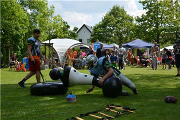 Auch die Bremerhavener Seahawks waren in Loxstedt dabei. Foto: Seelbach