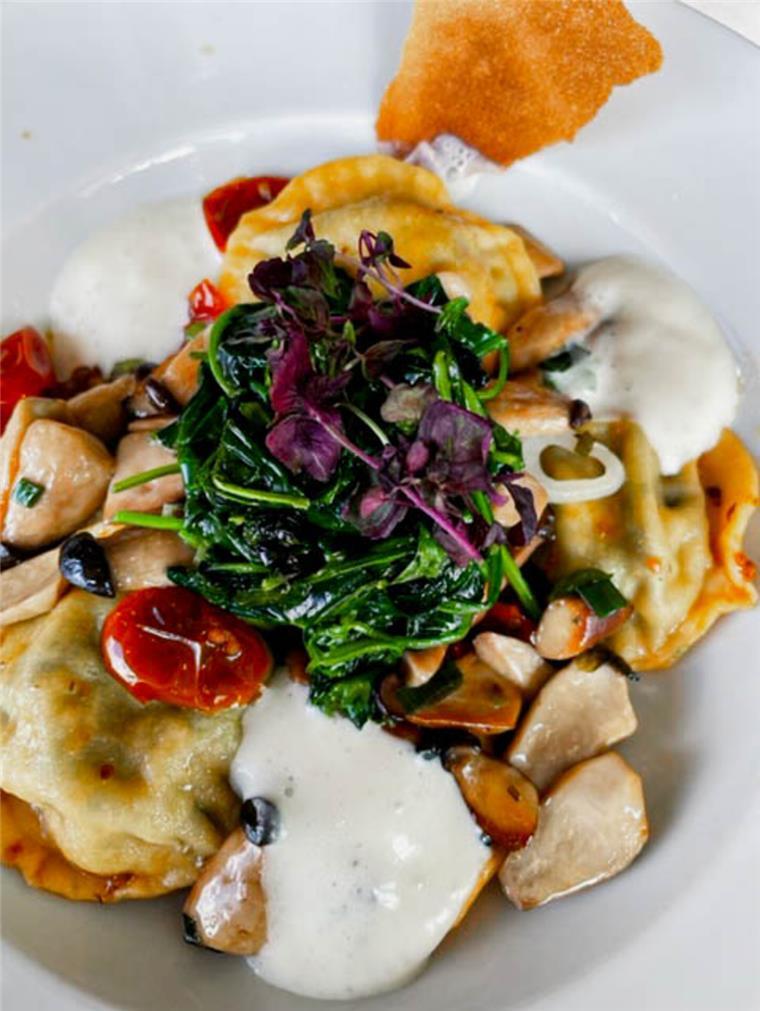 Vegetarische und vegane Wochen im PIER 6 Auch die Pilz-Ravioli sind bei den Gästen des PIER 6 besonders beliebt.