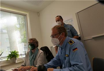 Auch im Gesundheitsamt Bremen unterstützten Bundeswehr-Angehörige den Kampf gegen die Pandemie.