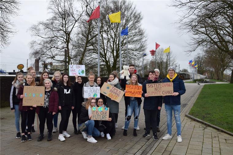 Auch Schülerinnen und Schüler aus Nordenham beteiligten sich an Aktionen für den Klimaschutz.