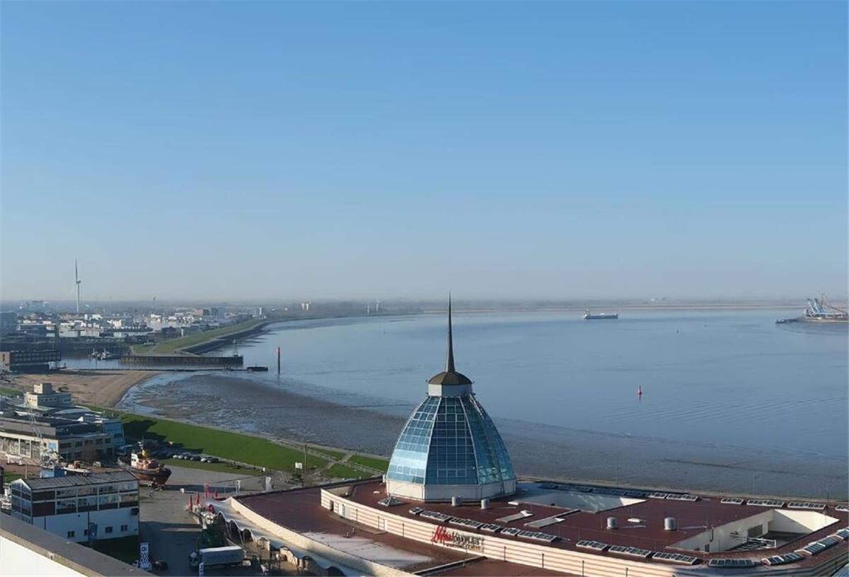So schön sonnig ist es am Mittwochvormittag in Bremerhaven Auch über dem Süden der Stadt und am Blexer Bogen scheint die Sonne. Bremerhaven zeigt sich an diesem Frühlingstag von einer tollen Seite.